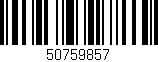 Código de barras (EAN, GTIN, SKU, ISBN): '50759857'