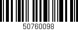 Código de barras (EAN, GTIN, SKU, ISBN): '50760098'
