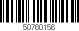 Código de barras (EAN, GTIN, SKU, ISBN): '50760156'