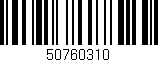 Código de barras (EAN, GTIN, SKU, ISBN): '50760310'