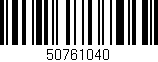 Código de barras (EAN, GTIN, SKU, ISBN): '50761040'