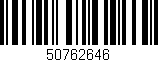 Código de barras (EAN, GTIN, SKU, ISBN): '50762646'