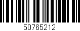 Código de barras (EAN, GTIN, SKU, ISBN): '50765212'