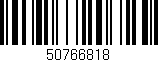 Código de barras (EAN, GTIN, SKU, ISBN): '50766818'