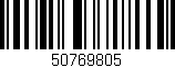Código de barras (EAN, GTIN, SKU, ISBN): '50769805'