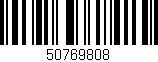 Código de barras (EAN, GTIN, SKU, ISBN): '50769808'