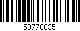 Código de barras (EAN, GTIN, SKU, ISBN): '50770835'
