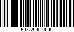 Código de barras (EAN, GTIN, SKU, ISBN): '5077293090099'