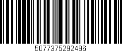 Código de barras (EAN, GTIN, SKU, ISBN): '5077375292496'