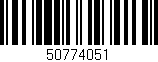 Código de barras (EAN, GTIN, SKU, ISBN): '50774051'