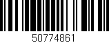 Código de barras (EAN, GTIN, SKU, ISBN): '50774861'