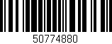 Código de barras (EAN, GTIN, SKU, ISBN): '50774880'