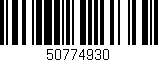 Código de barras (EAN, GTIN, SKU, ISBN): '50774930'