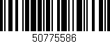 Código de barras (EAN, GTIN, SKU, ISBN): '50775586'