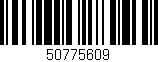 Código de barras (EAN, GTIN, SKU, ISBN): '50775609'