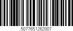 Código de barras (EAN, GTIN, SKU, ISBN): '5077651262007'