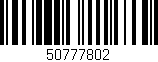 Código de barras (EAN, GTIN, SKU, ISBN): '50777802'
