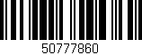 Código de barras (EAN, GTIN, SKU, ISBN): '50777860'