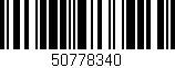 Código de barras (EAN, GTIN, SKU, ISBN): '50778340'