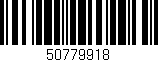 Código de barras (EAN, GTIN, SKU, ISBN): '50779918'