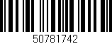 Código de barras (EAN, GTIN, SKU, ISBN): '50781742'