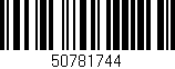 Código de barras (EAN, GTIN, SKU, ISBN): '50781744'