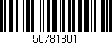 Código de barras (EAN, GTIN, SKU, ISBN): '50781801'