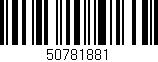 Código de barras (EAN, GTIN, SKU, ISBN): '50781881'