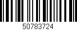 Código de barras (EAN, GTIN, SKU, ISBN): '50783724'