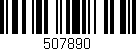 Código de barras (EAN, GTIN, SKU, ISBN): '507890'