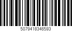 Código de barras (EAN, GTIN, SKU, ISBN): '5079418346593'