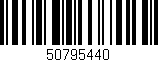Código de barras (EAN, GTIN, SKU, ISBN): '50795440'