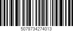 Código de barras (EAN, GTIN, SKU, ISBN): '5079734274013'