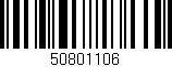 Código de barras (EAN, GTIN, SKU, ISBN): '50801106'
