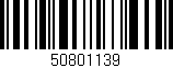 Código de barras (EAN, GTIN, SKU, ISBN): '50801139'