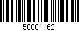 Código de barras (EAN, GTIN, SKU, ISBN): '50801162'