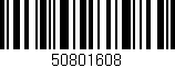 Código de barras (EAN, GTIN, SKU, ISBN): '50801608'