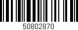 Código de barras (EAN, GTIN, SKU, ISBN): '50802870'