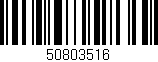 Código de barras (EAN, GTIN, SKU, ISBN): '50803516'