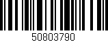 Código de barras (EAN, GTIN, SKU, ISBN): '50803790'