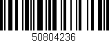 Código de barras (EAN, GTIN, SKU, ISBN): '50804236'