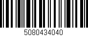 Código de barras (EAN, GTIN, SKU, ISBN): '5080434040'