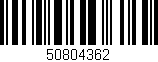 Código de barras (EAN, GTIN, SKU, ISBN): '50804362'