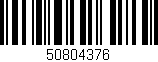 Código de barras (EAN, GTIN, SKU, ISBN): '50804376'