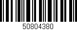 Código de barras (EAN, GTIN, SKU, ISBN): '50804380'