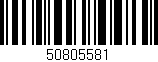 Código de barras (EAN, GTIN, SKU, ISBN): '50805581'