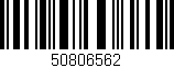 Código de barras (EAN, GTIN, SKU, ISBN): '50806562'