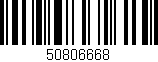 Código de barras (EAN, GTIN, SKU, ISBN): '50806668'
