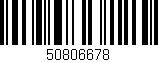 Código de barras (EAN, GTIN, SKU, ISBN): '50806678'