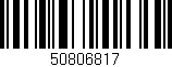 Código de barras (EAN, GTIN, SKU, ISBN): '50806817'